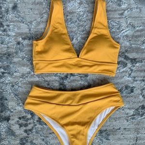 brand new yellow bikini